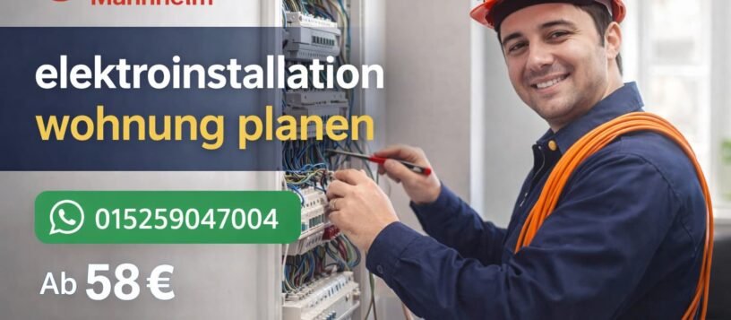 Elektroinstallation Wohnung planen | Elektriker Hilfe ab 58€