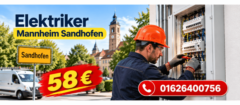 Elektriker Mannheim Sandhofen | Fachkundige Hilfe ab 58€ Elektriker Mannheim Sandhofen | Fachkundige Hilfe ab 58€