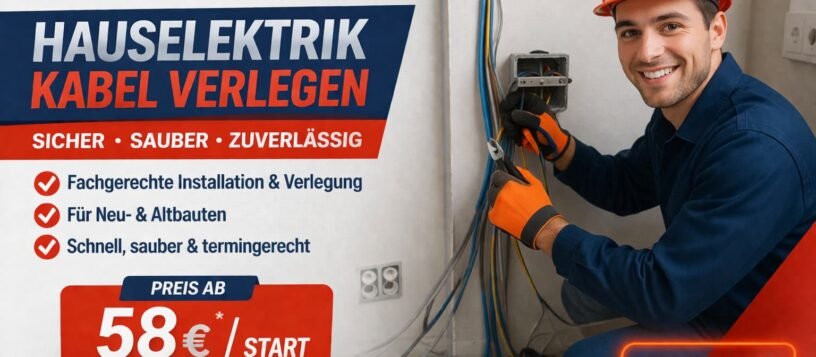 Hauselektrik Kabel verlegen | Einfache Installation ab 58€