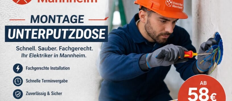 Montage Unterputzdose – professionelle Ausführung ab 58 Euro