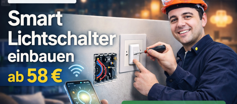 Smart Lichtschalter einbauen | Elektriker Service ab 58€