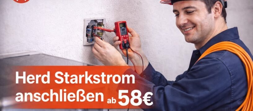 Herd Starkstrom anschließen | Fachgerechter Anschluss ab 58€