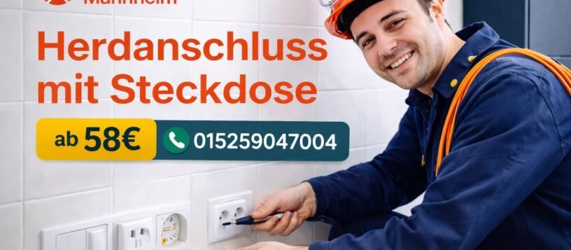 Herdanschluss mit Steckdose | Fachgerechter Service ab 58€