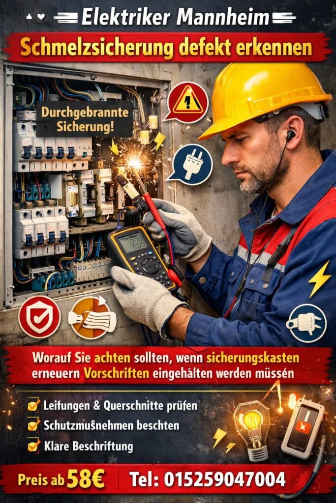 sicherungskasten erneuern vorschriften