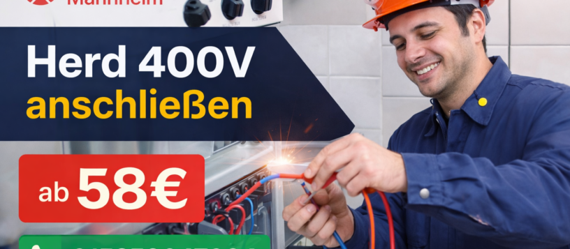 Herd 400V anschließen – Professioneller Service ab 58€
