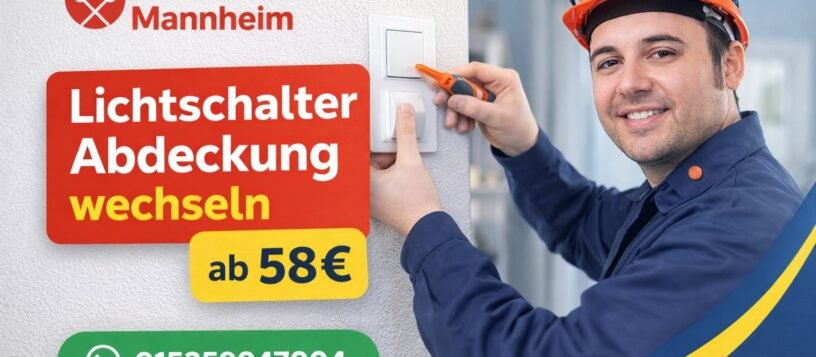 Lichtschalter Abdeckung wechseln | Elektriker Service ab 58€