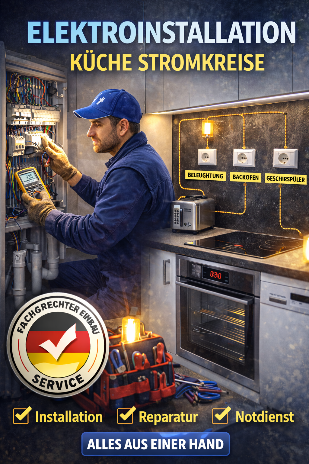 Elektroinstallation Küche Stromkreise