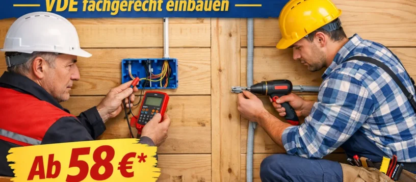 elektroinstallation auf holz vde