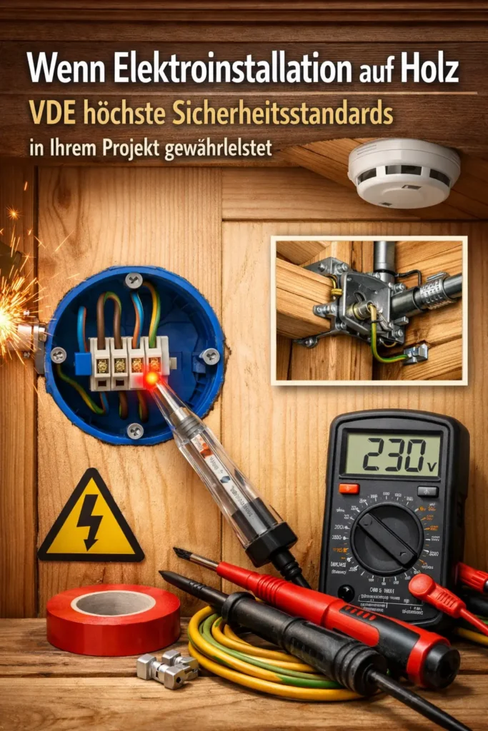 Wenn elektroinstallation auf holz vde höchste Sicherheitsstandards in Ihrem Projekt gewährleistet