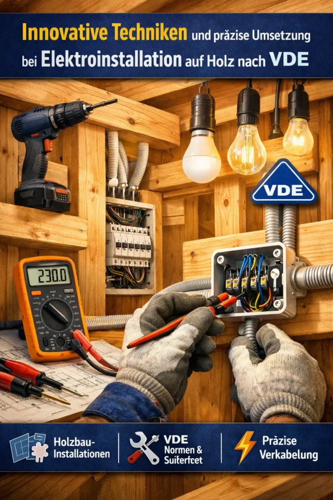 Innovative Techniken und präzise Umsetzung bei elektroinstallation auf holz vde