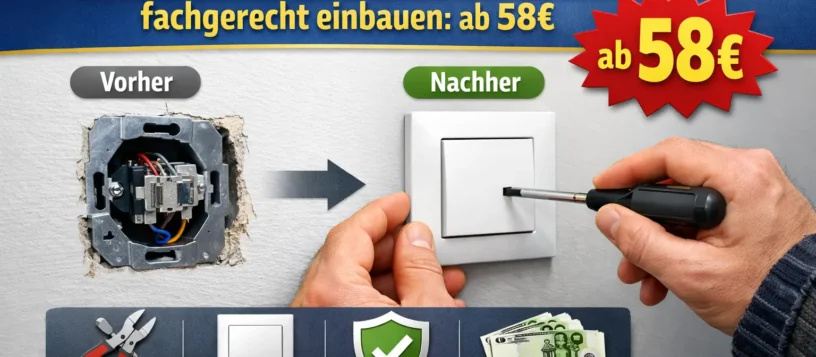 Lichtschalter Abdeckung wechseln