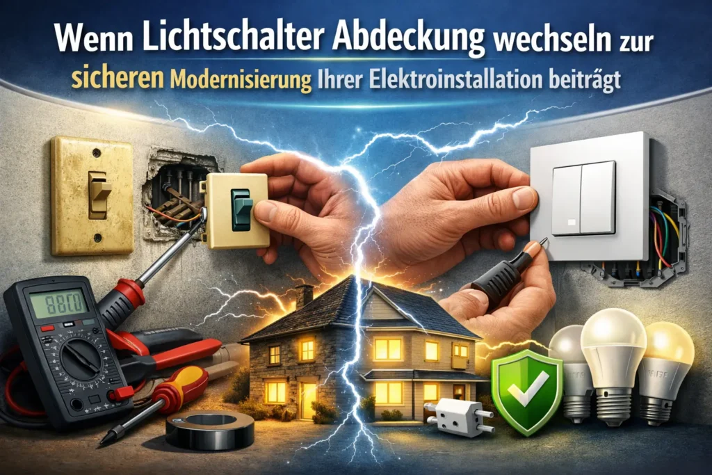 Wenn Lichtschalter Abdeckung wechseln zur sicheren Modernisierung Ihrer Elektroinstallation beiträgt