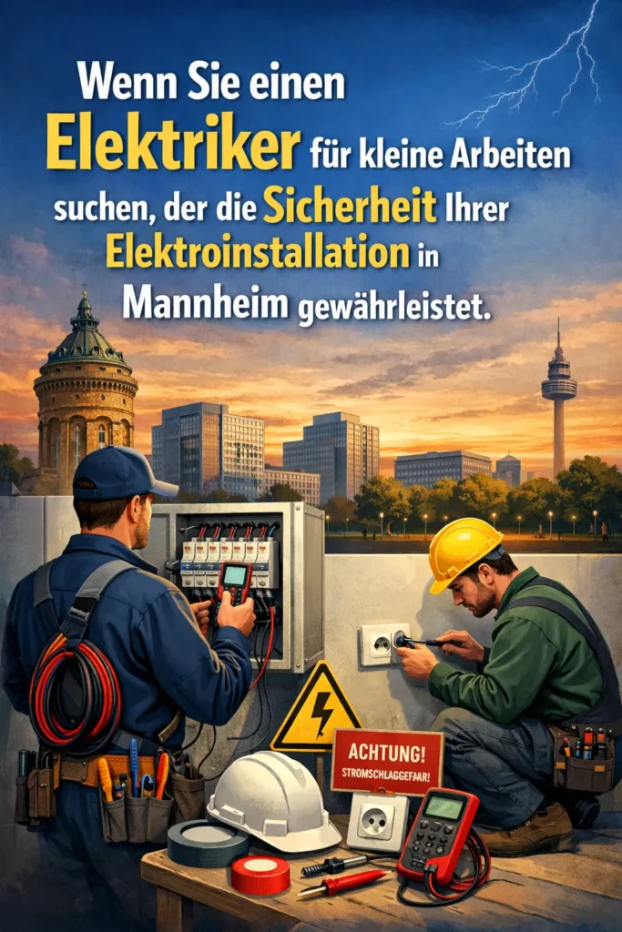 Wenn Suche Elektriker für kleine Arbeiten die Sicherheit Ihrer Elektroinstallation in Mannheim gewährleistet