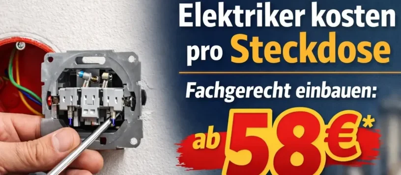 elektriker kosten pro steckdose
