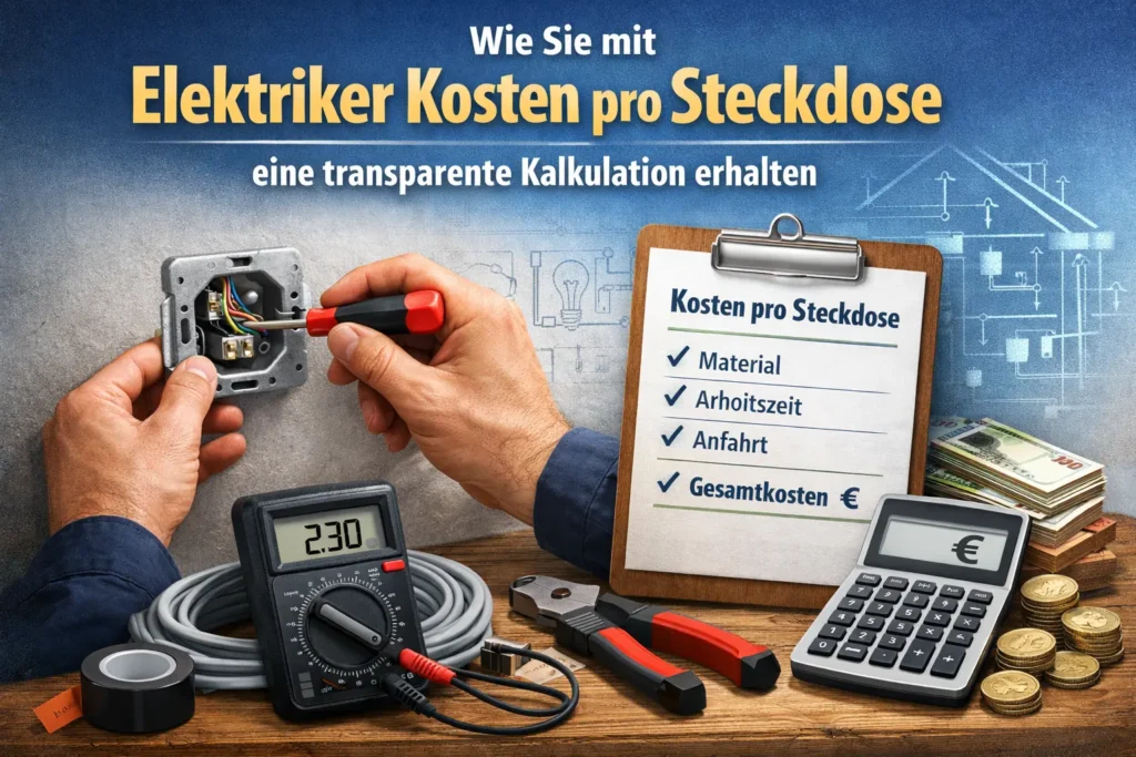 Wie Sie mit elektriker kosten pro steckdose eine transparente Kalkulation erhalten