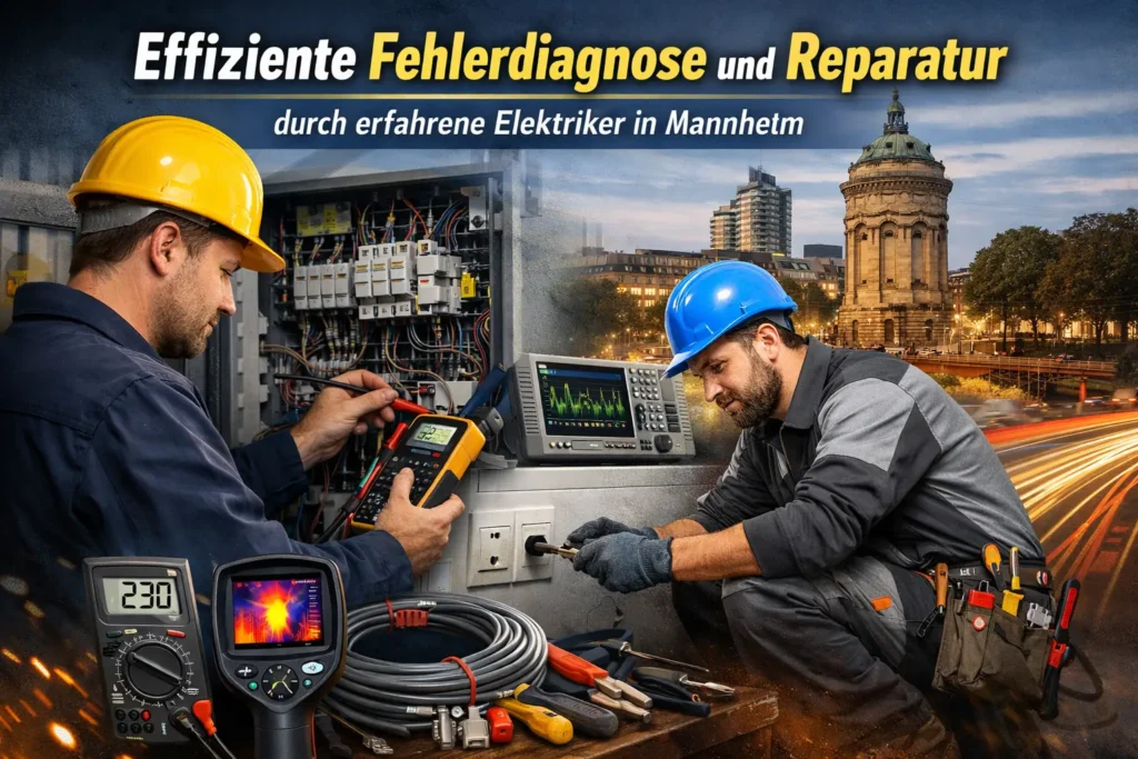 Effiziente Fehlerdiagnose und Reparatur durch erfahrene Elektriker in Mannheim