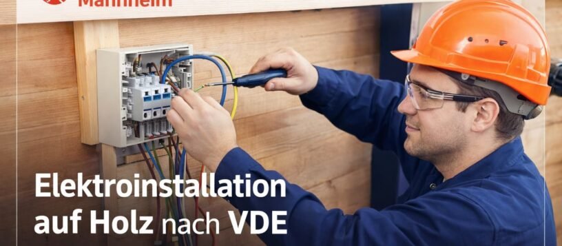 Elektroinstallation auf Holz VDE | Elektriker Hilfe ab 58€