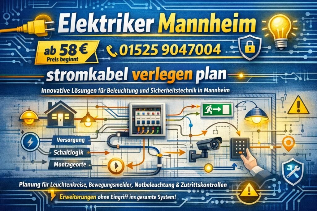 stromkabel verlegen plan