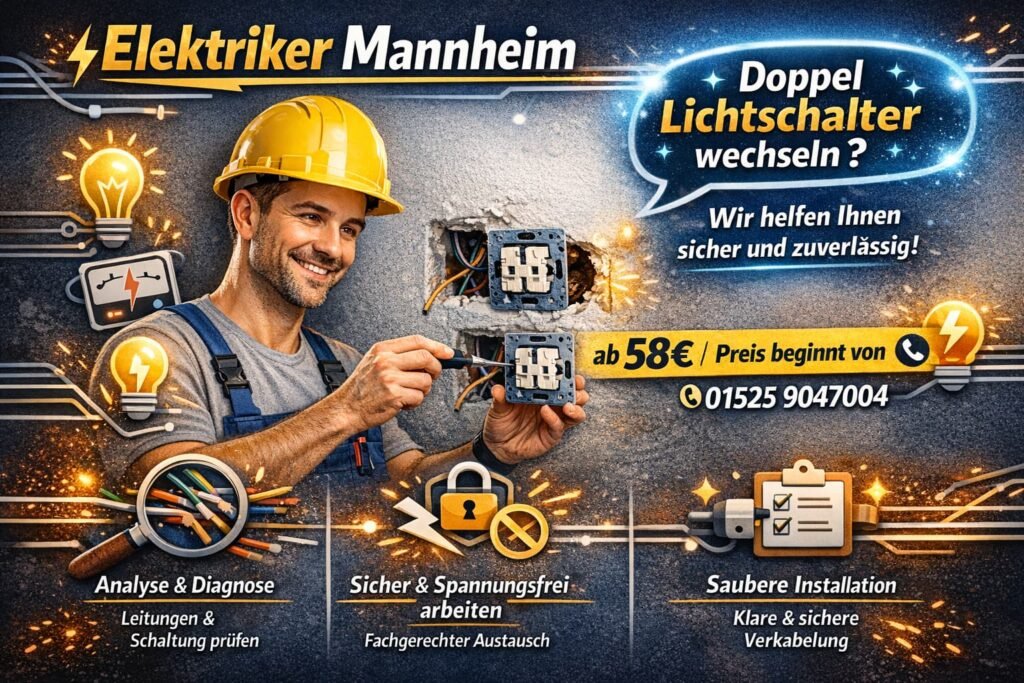 doppel lichtschalter wechseln