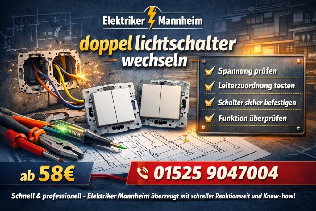 doppel lichtschalter wechseln
