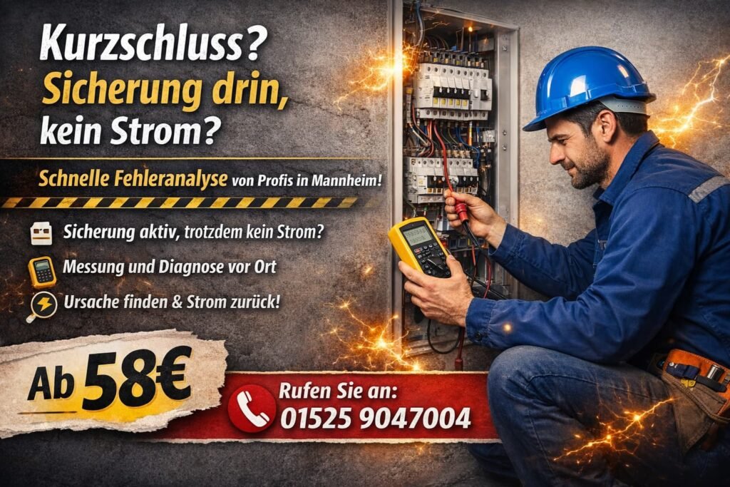 kurzschluss sicherung drin kein strom