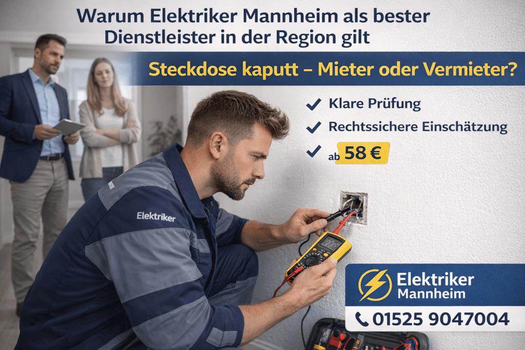 steckdose kaputt mieter oder vermieter