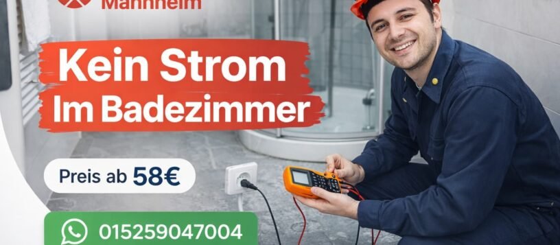 Kein Strom im Badezimmer | Fachgerechte Prüfung ab 58€