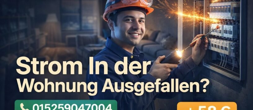 Strom in der Wohnung ausgefallen | Schnelle Hilfe ab 58€