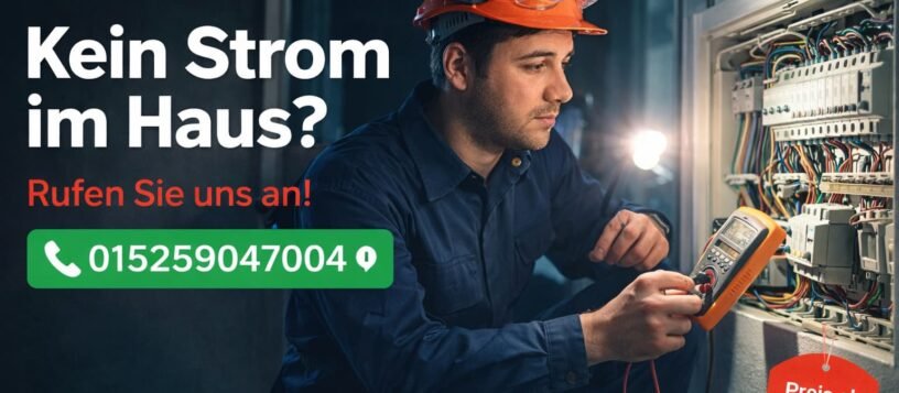 Kein Strom im Haus | Fachgerechte Fehlersuche Service ab 58€