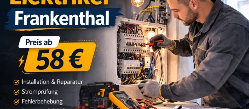Elektriker frankenthal – ab 58 Euro, schnell & fair