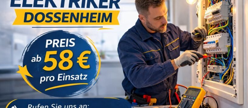 Elektriker dossenheim | Preise ab 58€ schnell vor Ort