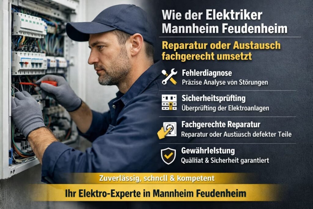 Wie der Elektriker mannheim feudenheim Reparatur oder Austausch fachgerecht umsetzt