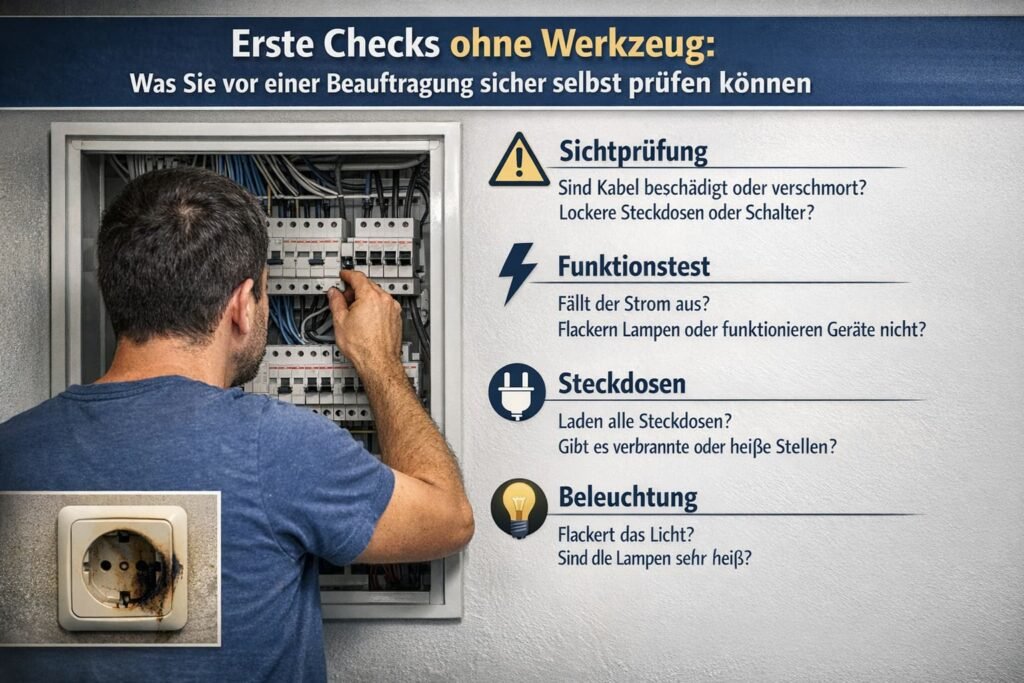 Erste Checks ohne Werkzeug: Was Sie vor einer Beauftragung sicher selbst prüfen können