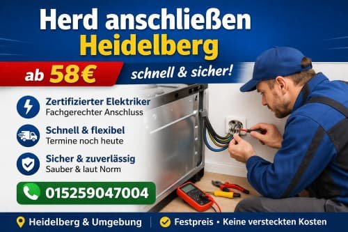 Herd anschließen heidelberg | ab 58€ schnell & sicher