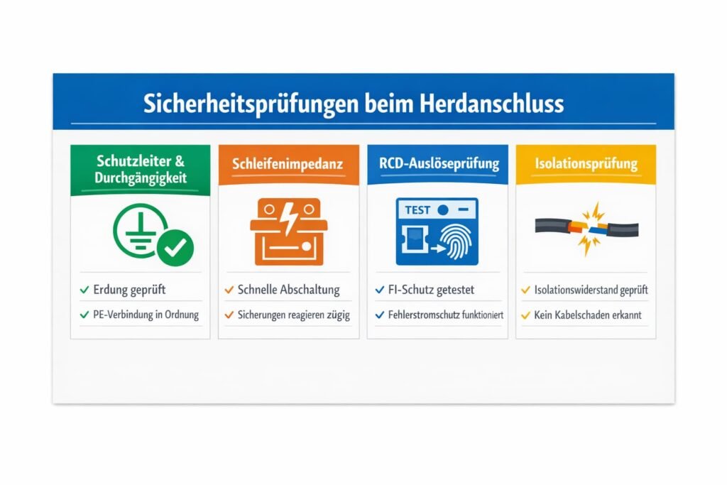 Welche Sicherheitsnormen und Prüfungen beim herd anschließen darmstadt eingehalten werden müssen