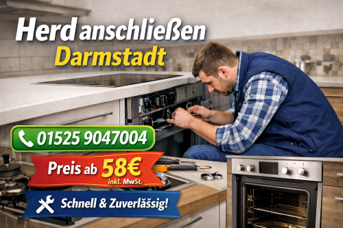 Herd anschließen Darmstadt | 24h Service die ganze Woche ab 58 Euro