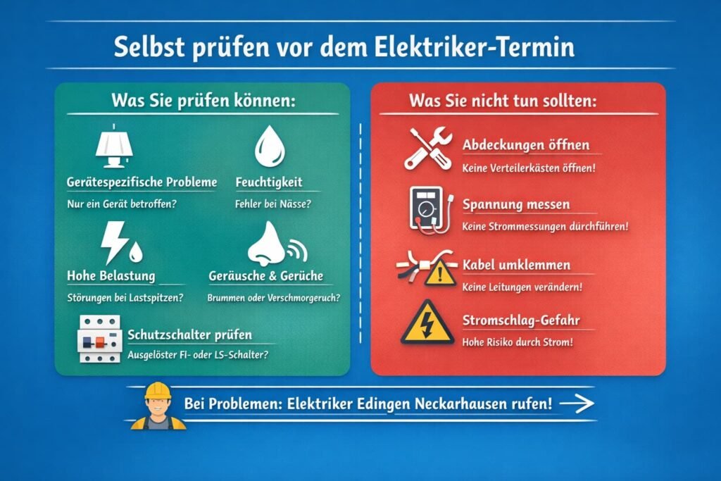 Was Sie bis zum Termin selbst prüfen dürfen – und was aus Sicherheitsgründen tabu ist