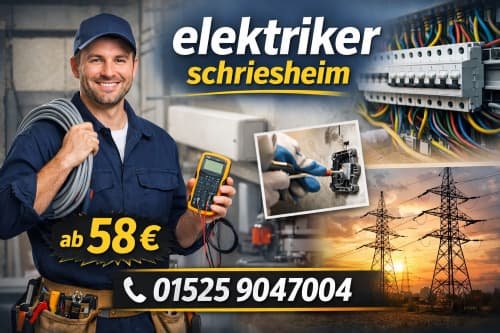 Elektriker schriesheim fachgerecht einbauen – ab 58 €