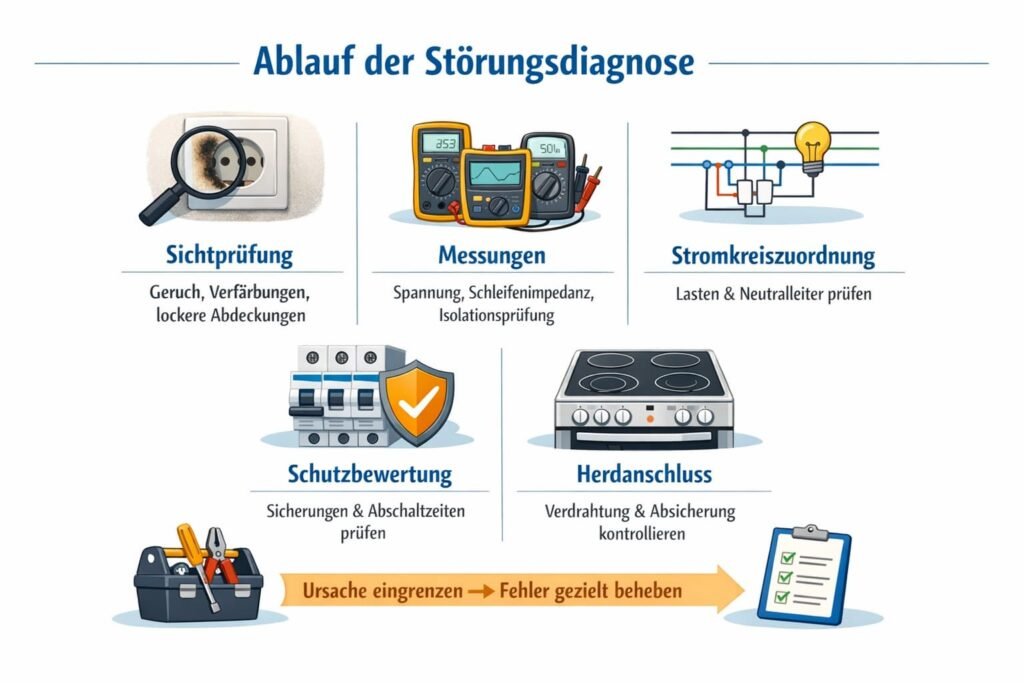 So läuft die Störungsdiagnose ab, bevor ein elektriker schriesheim überhaupt repariert