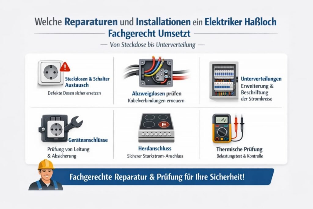 Welche Reparaturen und Installationen ein elektriker haßloch fachgerecht umsetzt – von Steckdose bis Unterverteilung