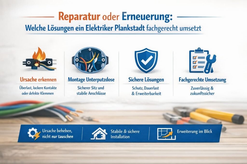 Reparatur oder Erneuerung: Welche Lösungen ein elektriker plankstadt fachgerecht umsetzt