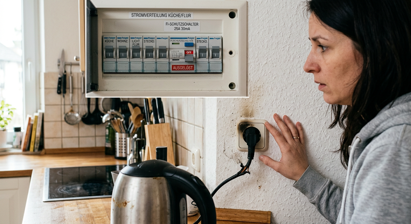 fi schalter fliegt raus steckdose