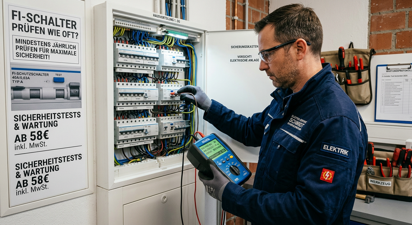 Fi schalter prüfen wie oft – Sicherheitstests & Wartung ab 58€
