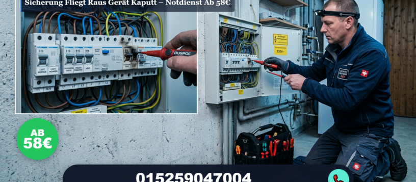 Sicherung fliegt raus gerät kaputt ab 58€ | 24h Service