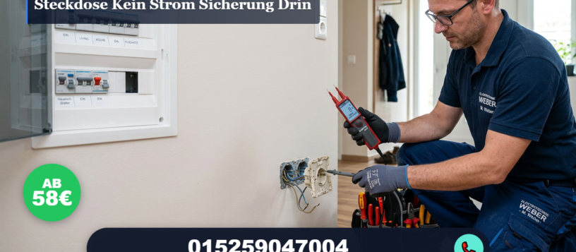 Steckdose kein strom sicherung drin – Schnelle Hilfe ab 58€