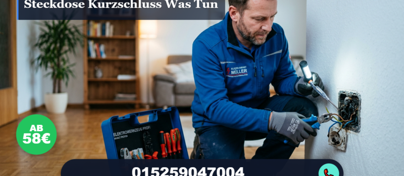Steckdose kurzschluss was tun – Elektriker Notdienst ab 58€