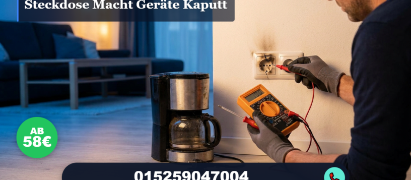 Steckdose macht geräte kaputt – Profi-Reparatur ab 58€