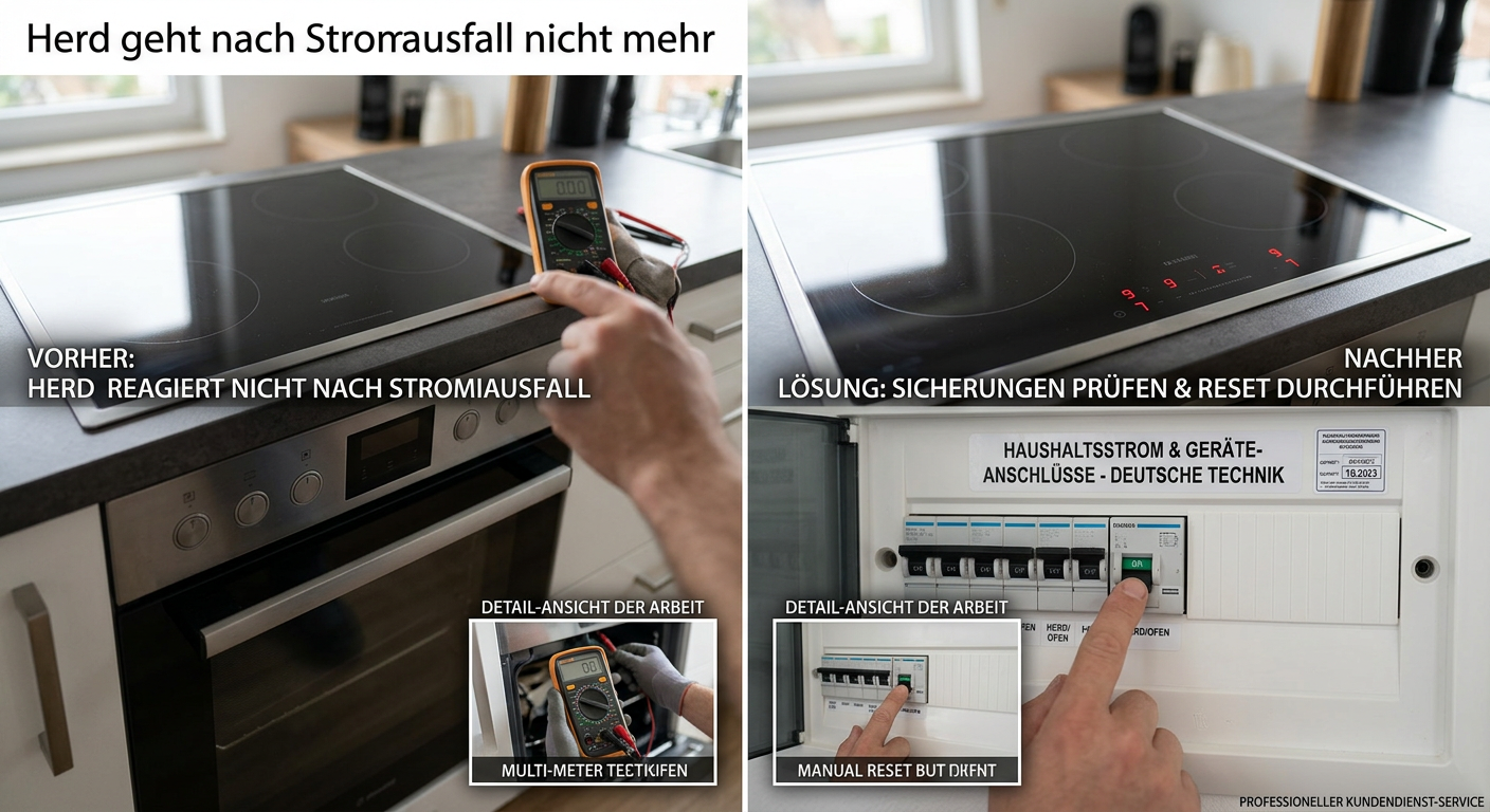 herd geht nach stromausfall nicht mehr