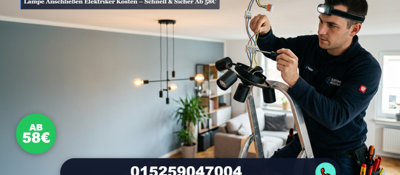 Lampe anschließen elektriker kosten – Schnell & Sicher ab 58€ – Profi ab 58€