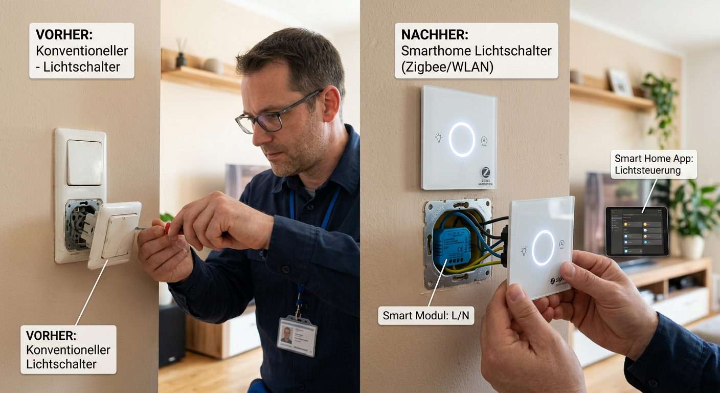 lichtschalter auf smarthome umrüsten lichtschalter auf smarthome umrüsten